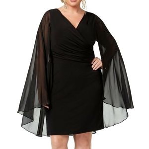Calvin Klein Plus Size Black Trumpet Sheath Dress